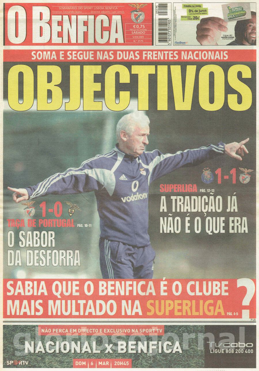 jornal o benfica 3175 2005-03-05